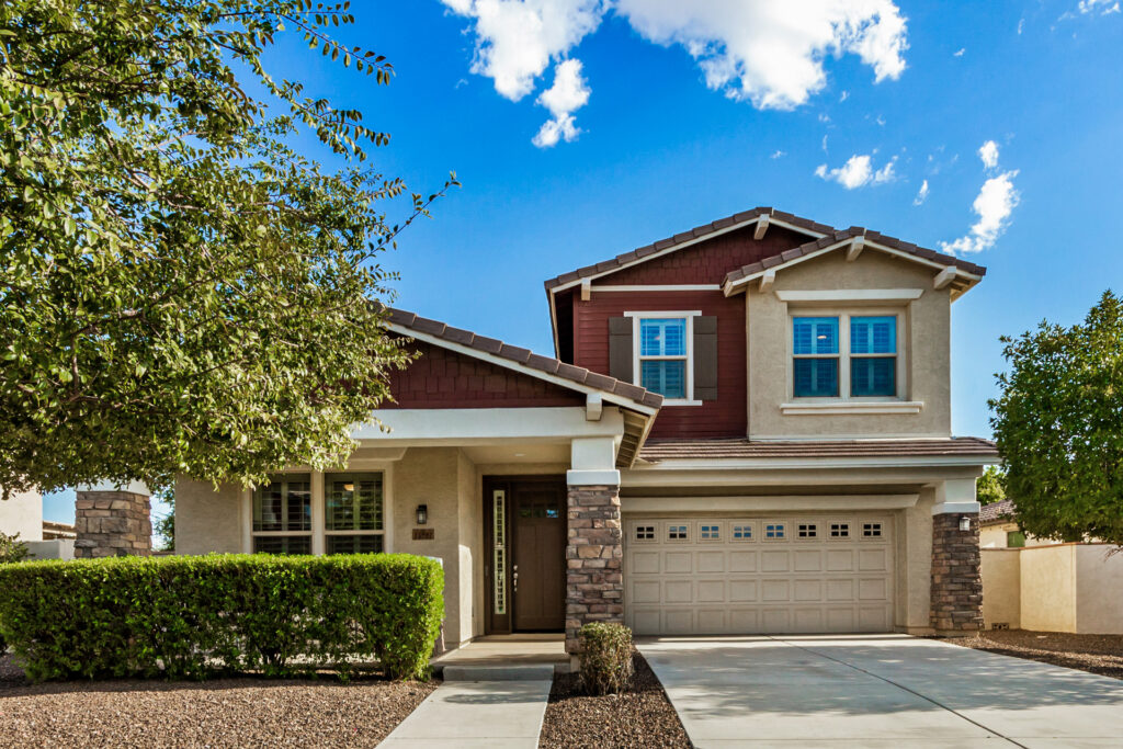 Marley Park Surprise AZ tree-lined streets, charming front porches, and community parks near Luke AFB.