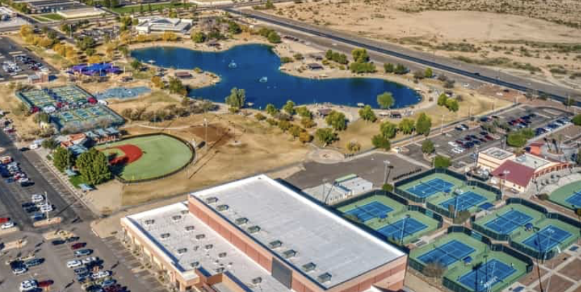 Surprise Arizona neighborhood park near Luke AFB popular with military and civilian families.