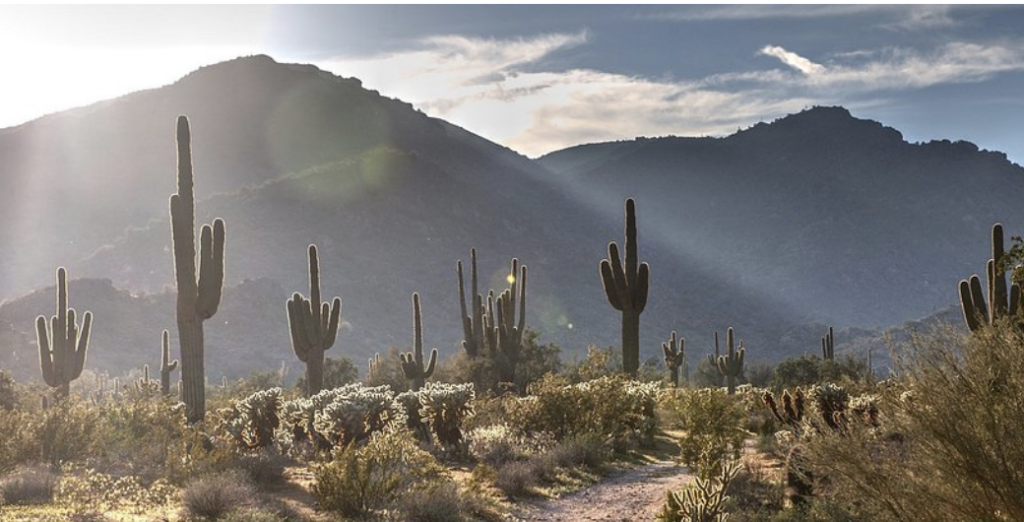White Tank Mountain views in Waddell Arizona near Luke AFB.