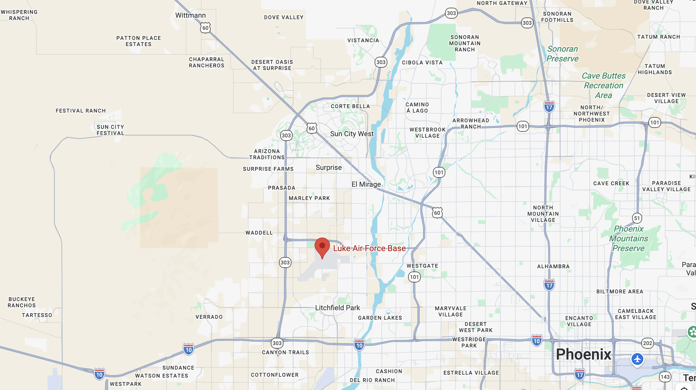 buying a home near Luke AFB in the Phoenix West Valley